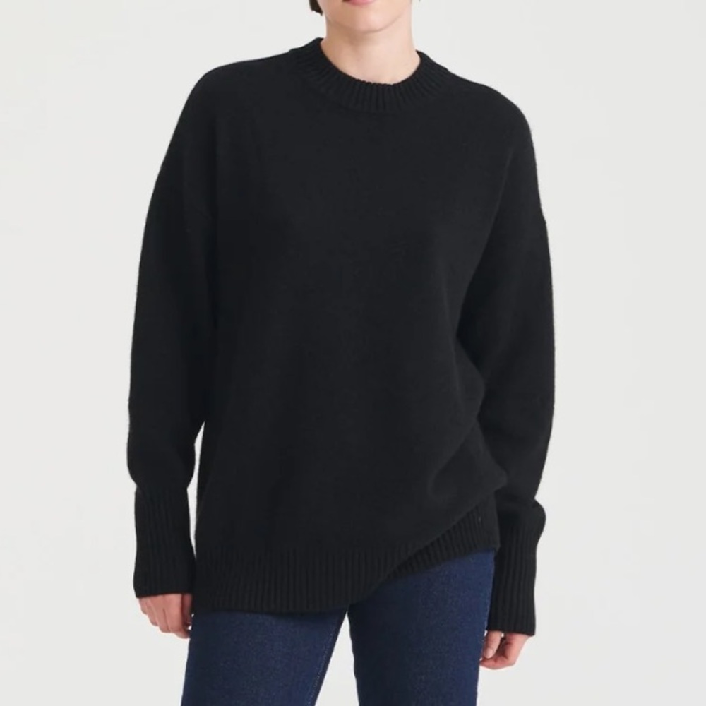 Naadam Luxe Cashmere Oversized Dark Green Sweater